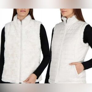 Nicole Miller White Reversible Vest